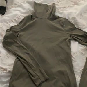 Olive green turtleneck